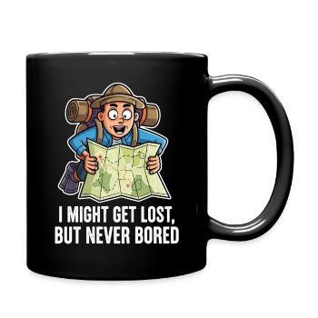 Wanderlust Design – un dicton amusant pour les aventuriers - Mug uni - noir - Droite
