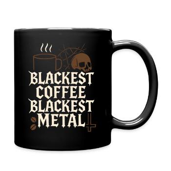 Black Coffee Metal - Full Colour Mug - black - Right