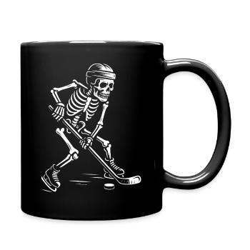 Skeleton Hockey Spirit - Full Colour Mug - black - Right
