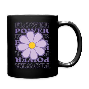 Le pouvoir des fleurs - Mug uni - noir - Droite