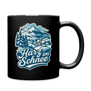 Harz en hiver - Mug uni - noir - Droite