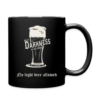 No Light Beer Allowed – Dunkles Bier Design - Tasse einfarbig - Schwarz - Rechts