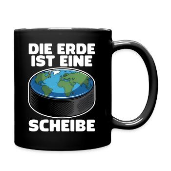 Eishockey Puck Scheibe Eishockeyteam - Full Colour Mug - black - Right