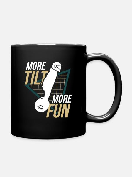 More Tilt More Fun – Electric Unicycle Design - Full Colour Mug - black