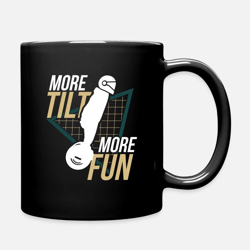 More Tilt More Fun – Electric Unicycle Design - Full Colour Mug - black