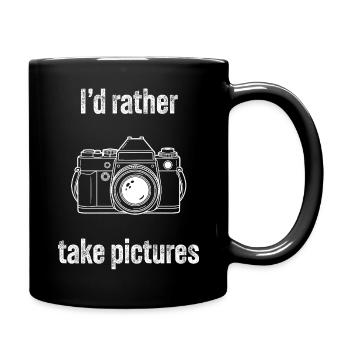 Funny Photography Pun Camera Lover Gift Design - Full Colour Mug - black - Right