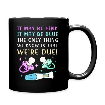 Gender Reveal New Year's Eve - Full Colour Mug - black - Right