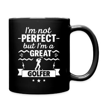 Je ne suis pas parfait mais je suis un grand golfeur - Mug uni - noir - Droite
