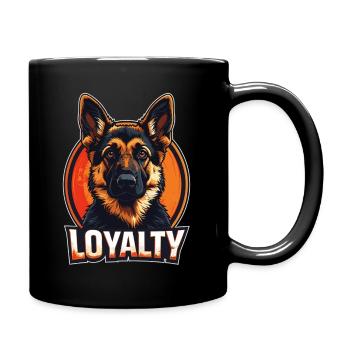 Loyauté – German Shepherd Design - Mug uni - noir - Droite