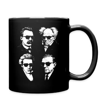 Existentialism philosophy design - Full Colour Mug - black - Right