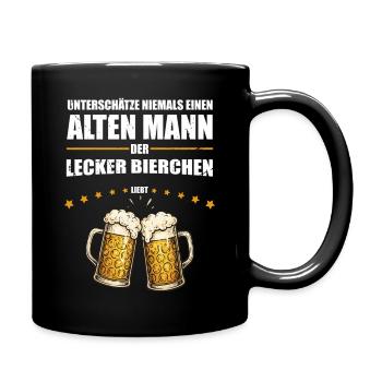Cadeau pour le vieil homme qui aime la bière délicieuse - Mug uni - noir - Droite