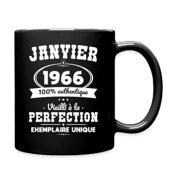 60th Anniversary - January 1966 Perfection - Full Colour Mug - black - Right