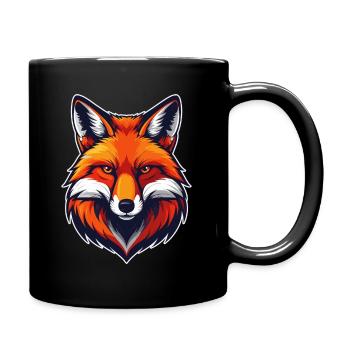 Wild Fox – Un motif animalier puissant pour les amoureux de la nature - Mug uni - noir - Droite