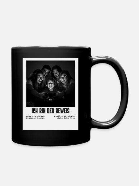 I am the proof – family gaming sayings - Full Colour Mug - black