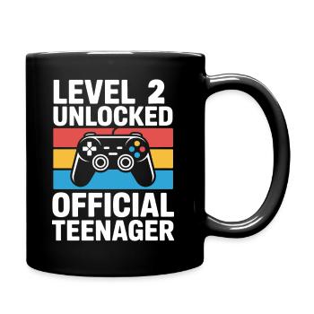 Joueur d’anniversaire débloqué niveau 2 - Mug uni - noir - Droite