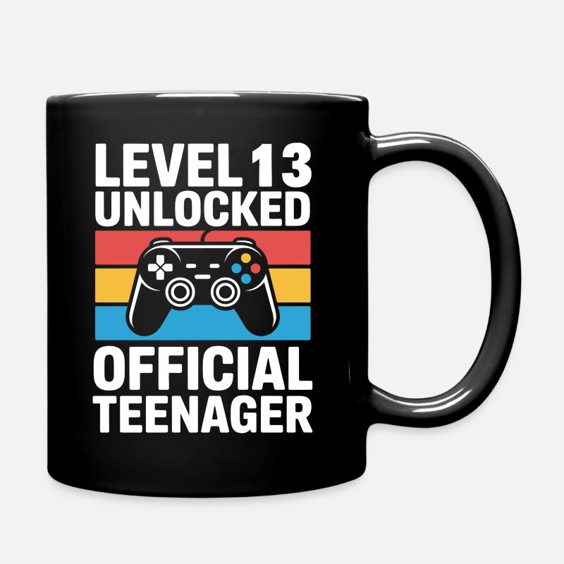 Niveau 13 Adolescent officiel débloqué - Mug uni - noir