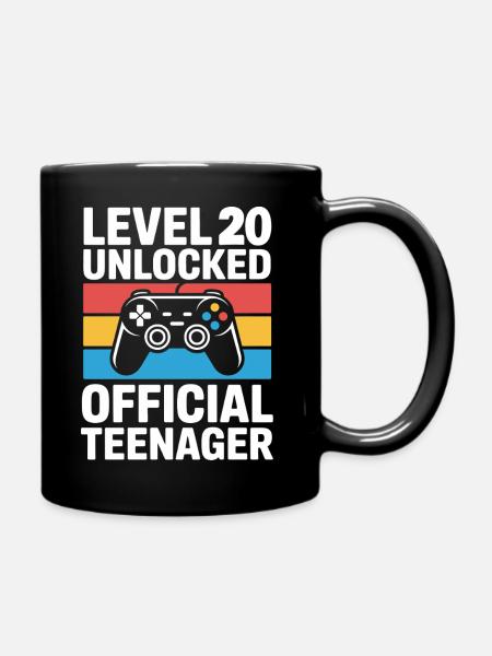 Adolescent débloqué niveau 20 - Mug uni - noir