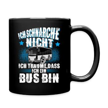 Busfahrer - Tasse einfarbig - Schwarz - Rechts