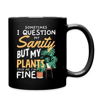 Garten- Und Pflanzenliebhaber Geschenke - Tasse einfarbig - Schwarz - Rechts