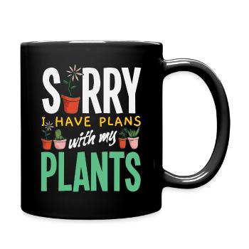 Garten- Und Pflanzenliebhaber Geschenke - Tasse einfarbig - Schwarz - Rechts