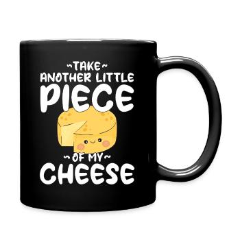 Take Another Little Piece Of My Cheese Kawaii Käse - Full Colour Mug - black - Right