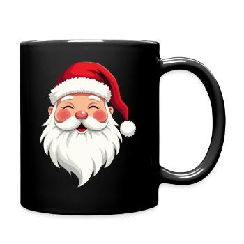 Illustration du Père Noël Cheer - Mug uni - noir - Droite