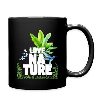 Love Nature  - Full Colour Mug - black - Right