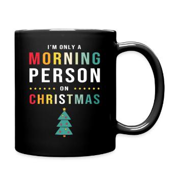Morning grouch late riser Monday morning - Full Colour Mug - black - Right