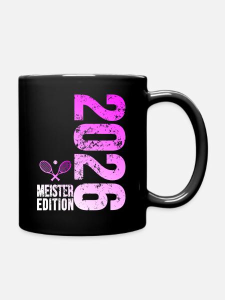 Tennis Meister Edition 2026 pink - Tasse einfarbig - Schwarz