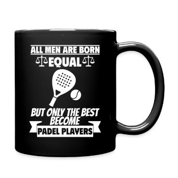 All men are born equal padelista - Full Colour Mug - black - Right