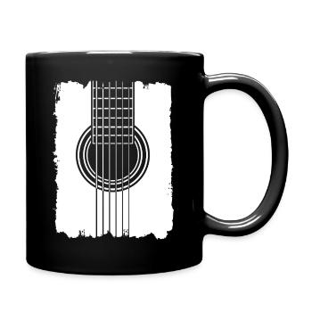 Gitarrenposter Graffiti-Stil - Tasse einfarbig - Schwarz - Rechts
