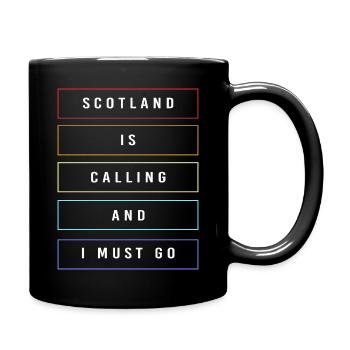 Schottland - Tasse einfarbig - Schwarz - Rechts