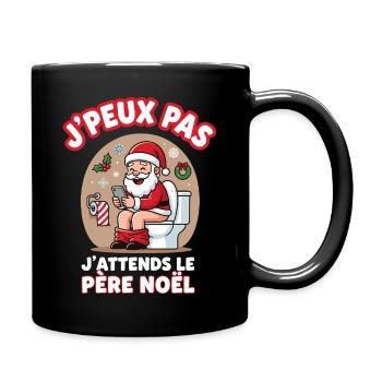 Noël 2025 Drôle Père Noël Mignon Cadeau - Full Colour Mug - black - Right