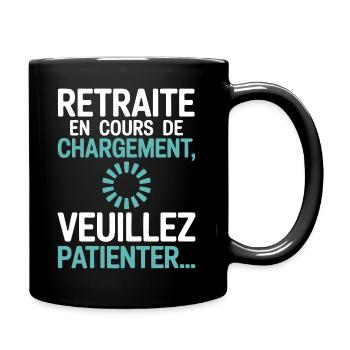 Retreat Loading – Senior Humor - Full Colour Mug - black - Right