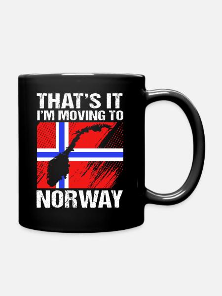 Norweger Oslo Skandinavien Norwegen - Tasse einfarbig - Schwarz
