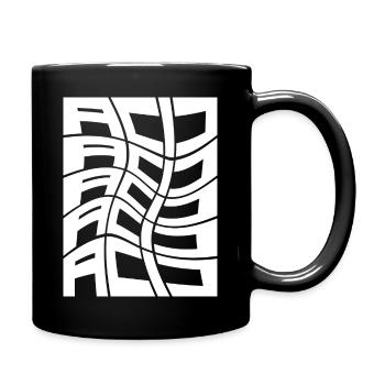 Acid Techno music - Full Colour Mug - black - Right