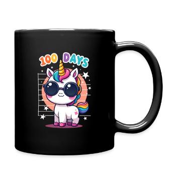 100th Day Of School 100 Day Of School Kids - Full Colour Mug - black - Right