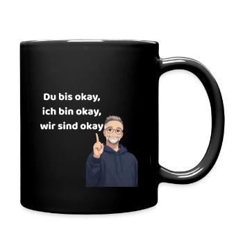 Tu vas bien, je vais bien, on va bien - Mug uni - noir - Droite
