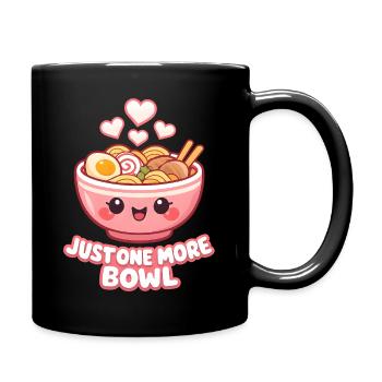 Kawaii Ramen Bowl - Tasse einfarbig - Schwarz - Rechts