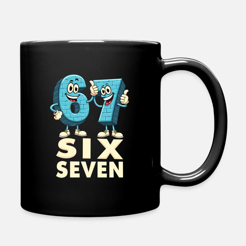 US Flag 67 Memes Six Seven - Tasse einfarbig - Schwarz