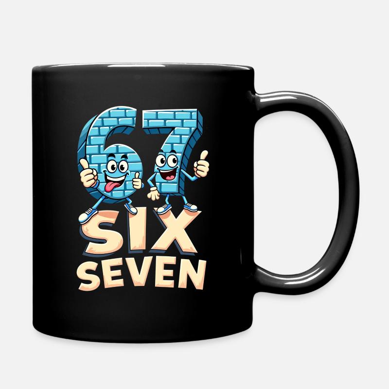 US Flag 67 Memes Six Seven - Tasse einfarbig - Schwarz