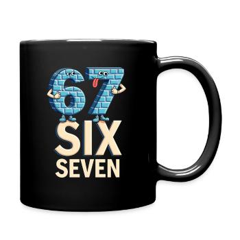 US Flag 67 Memes Six Seven - Full Colour Mug - black - Right