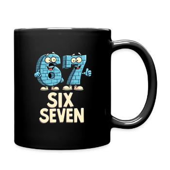 US Flag 67 Memes Six Seven - Full Colour Mug - black - Right