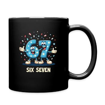 US Flag 67 Memes Six Seven - Full Colour Mug - black - Right