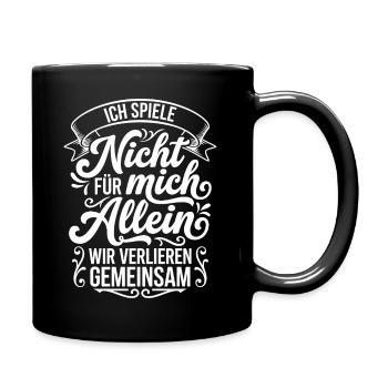 I'm not playing for myself, we're losing together - Full Colour Mug - black - Right
