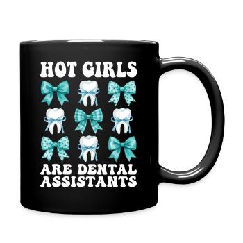 Filles assistantes dentaires drôles - Mug uni - noir - Droite