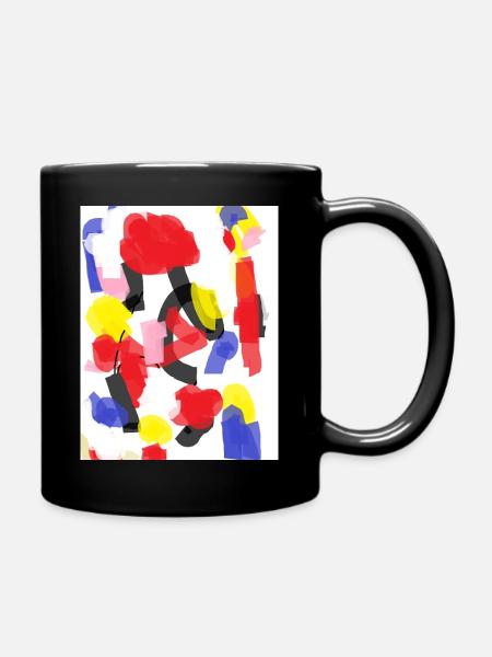 Motif abstrait coloré - Mug uni - noir