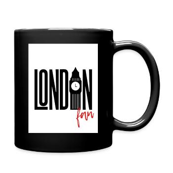 London Fan - Tasse einfarbig - Schwarz - Rechts