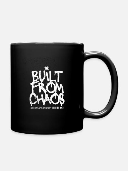 Built From Chaos Graffiti Design - Full Colour Mug - black