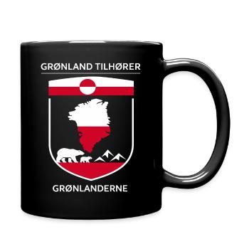 Greenland Belongs to Greenlanders Statement Gift - Full Colour Mug - black - Right